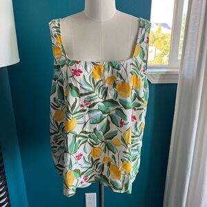 Ava & Viv Lemon Print Tank Top